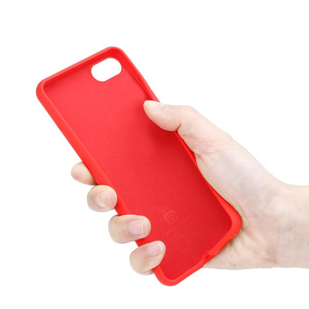 Crong Color Cover - Coque iPhone SE (2022/2020) / 8 / 7 (rouge)