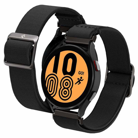 Spigen Fit Lite Band - řemínek pro Samsung Galaxy Watch 4 / 5 / 5 Pro (40 / 42 / 44 / 45 / 46 mm) (černý)