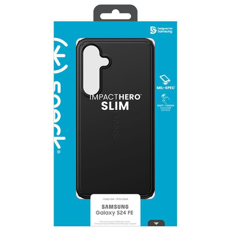 Speck ImpactHero Slim - Étui Samsung Galaxy S24 FE (Noir)