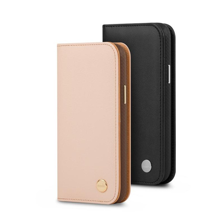 Moshi Overture - 3-in-1-Hülle mit Flip Cover iPhone 13 Pro (antibakterielles NanoShield™) (Jet Black)