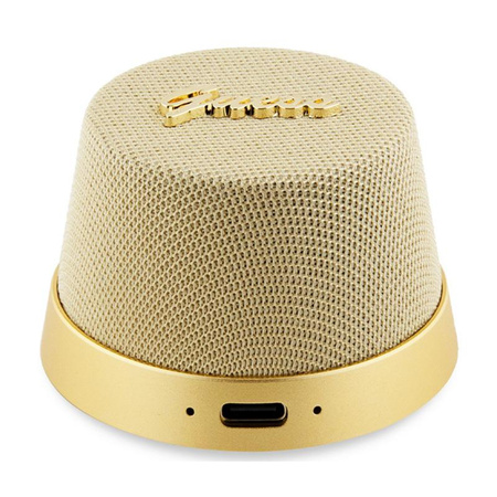 Guess Magnetic Script Metal Logo - Bluetooth Lautsprecher V5.3 (Gold)