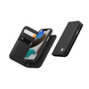 Moshi Overture - 3 az 1-ben iPhone 13 mini flip tok (antibakteriális NanoShield™) (Jet Black)