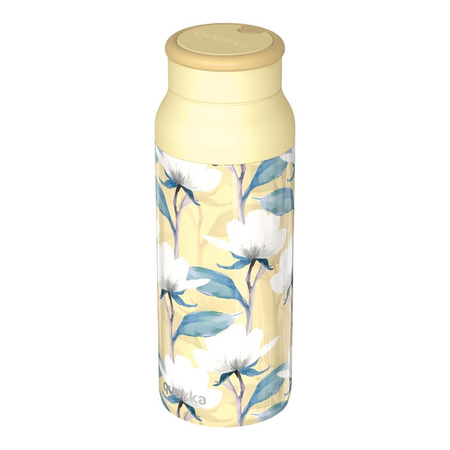 Quokka Echo - 690 ml-es rozsdamentes acél kulacs szilikon fogantyúval (Magnolia)