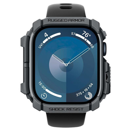 Spigen Rugged Armor - Case for Apple Watch 10 46 mm (Dark Grey)