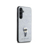 Épingle en métal Karl Lagerfeld Fixed Glitter Iconic Logo - Étui Samsung Galaxy A35 5G (argent)
