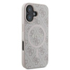 Guess 4G Ring Classic Logo MagSafe - Coque pour iPhone 16 Plus (rose)