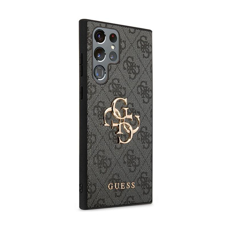 Guess 4G Big Metal Logo - Étui Samsung Galaxy S24 Ultra (noir)