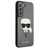 Karl Lagerfeld Saffiano Ikonik Karl`s Head - Etui Samsung Galaxy S22 (srebrny)