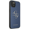 Guess Saffiano 4G Big Silver Logo - iPhone 13 tok (kék)