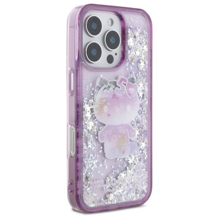 Hello Kitty Liquid Glitter 50TH Anniversary Party - iPhone 16 Pro Case (purple)