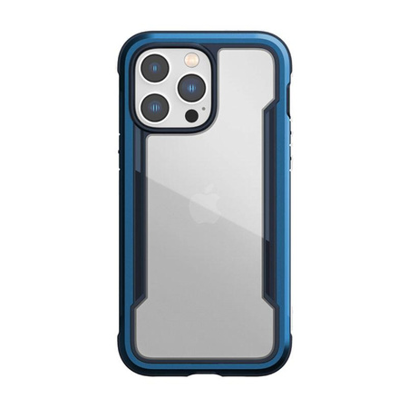 X-Doria Raptic Shield - Coque aluminium iPhone 14 Pro Max (Testé en chute 3m) (Bleu Marine)