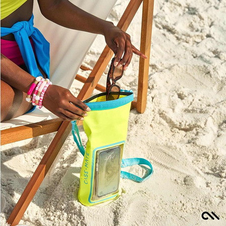 Case-Mate Waterproof Mini Phone Bucket Dry Bag - Wodoodporna torebka z kieszenią na telefon do 7” (Citrus Splash)