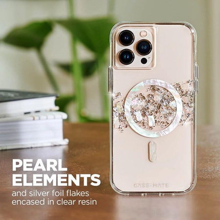 Case-Mate Karat MagSafe - iPhone 14 Pro case decorated with mother-of-pearl (A Touch of Pearl)