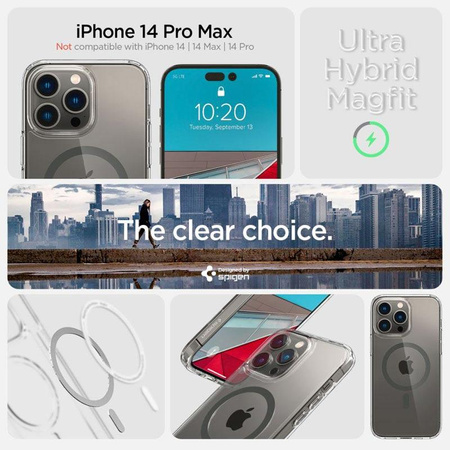 Spigen Ultra Hybrid MagSafe - Hülle für iPhone 14 Pro Max (Graphit)