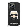 Karl Lagerfeld Silicone Iconic Karl`s Head - Coque iPhone 14 Pro Max (noir)