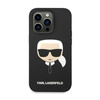 Karl Lagerfeld Silikon Iconic Karl`s Head - iPhone 14 Pro Tasche (schwarz)