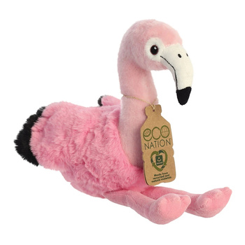 Eco Nation – Plüschspielzeug / Kuscheltier Sitzender Flamingo 27 cm Eco-Friendly