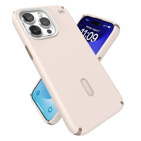 Speck Presidio2 Pro ClickLock & MagSafe - Coque pour iPhone 15 Pro Max (Bleached Bone / Heirloom Gold / Hazel Brown)