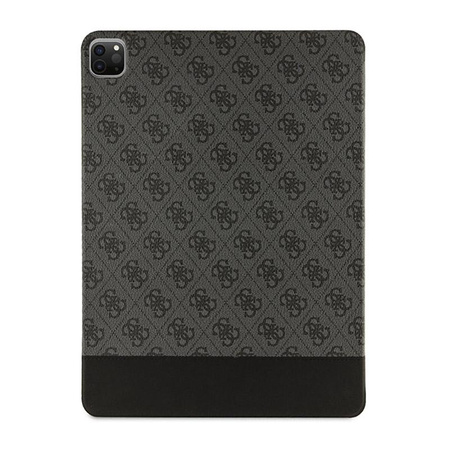 Guess 4G Stripe Allover - Étui pour iPad Pro 12.9" (2022-2020) (Noir)
