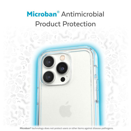 Speck Gemshell - Coque pour iPhone 14 Pro Max avec revêtement MICROBAN (transparent)