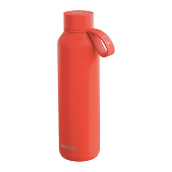 Quokka Solid With Strap - Bouteille thermique en acier inoxydable de 630 ml avec sangle (Orange)