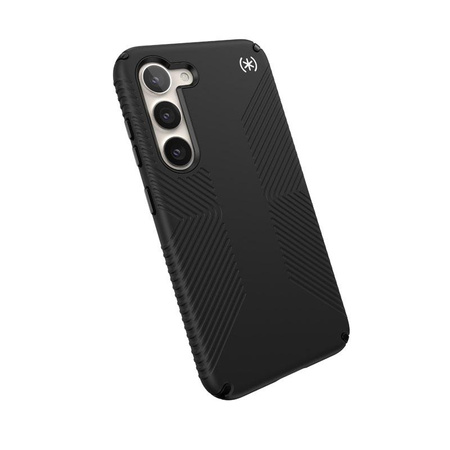 Speck Presidio2 Grip - Rutschfestes Gehäuse für Samsung Galaxy S23 (Schwarz/Schwarz/Weiß)
