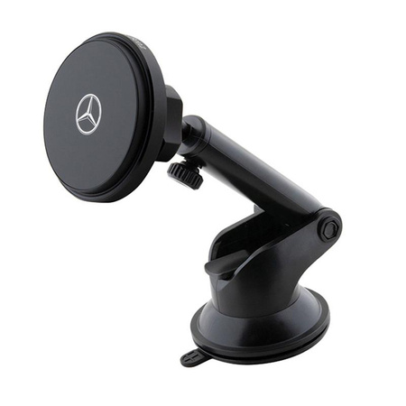 Mercedes Silver Star MagSafe - Magnetic car holder with 15W wireless charging (black)