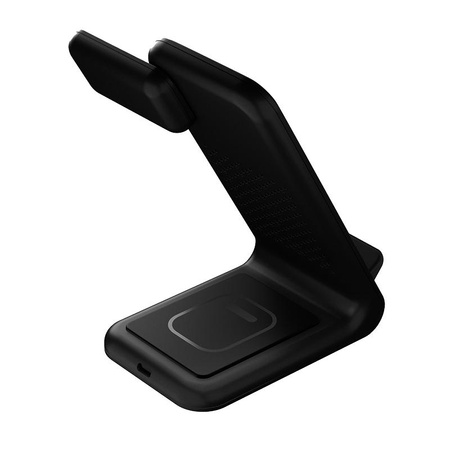 STM ChargeTree Swing - 3-in-1 drahtloses Ladegerät für iPhone, AirPods und Apple Watch (Schwarz)