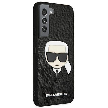 Karl Lagerfeld Saffiano Ikonik Karl`s Head - Samsung Galaxy S22 Case (black)