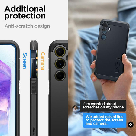 Spigen Tough Armor - pouzdro pro Samsung Galaxy A55 5G (černé)