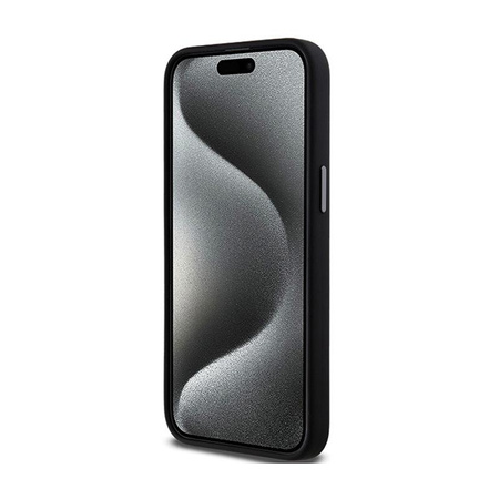 DKNY Liquid Silicone Metal Logo - Coque iPhone 15 Pro Max (noir)