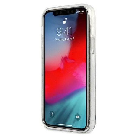 Guess Glitter 4G Big Logo - iPhone 12 / iPhone 12 Pro Tasche (Transparent)