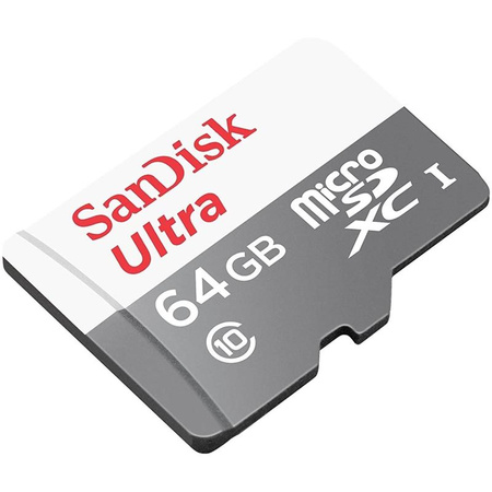 SanDisk Ultra microSDXC - Karta pamięci 64 GB Class 10 UHS-I 100MB/s z adapterem