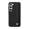 BMW Leather Textured & Stripe - pouzdro pro Samsung Galaxy S23 (Black)