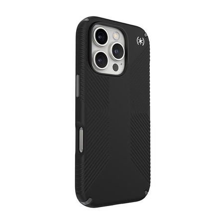 Speck Presidio2 Grip - Coque iPhone 16 Pro (Noir / Gris ardoise / Blanc)