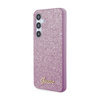 Guess Glitter Flakes Metal Logo Case - Samsung Galaxy S24 Case (purple)