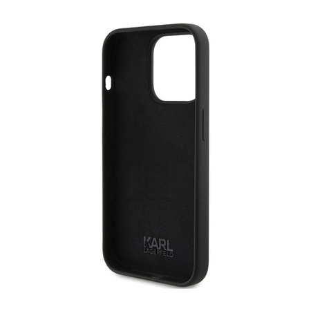 Karl Lagerfeld szilikon Karl Script - iPhone 15 Pro Max tok (fekete)