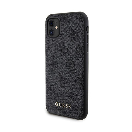 Guess Bundle Pack MagSafe 4G Metal Gold Logo - sada pouzdra + Power Bank 5000mAh MagSafe iPhone 11 (černá)