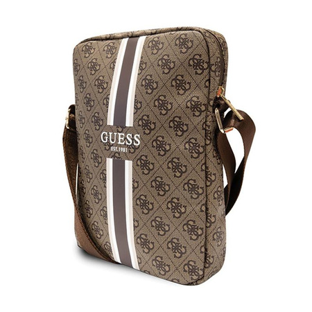 Guess 4G Stripes Tablet Bag - 10" Tablet Bag (Brown)