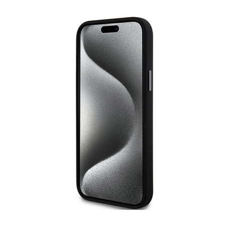 DKNY Liquid Silicone Metal Logo - pouzdro pro iPhone 15 Plus / 14 Plus (černé)