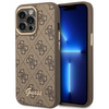 Guess 4G Metal Camera Outline Case - iPhone 14 Pro Max Case (Brown)