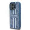 Guess 4G Printed Stripes MagSafe - Hülle für iPhone 16 Pro (blau)