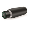 PURO Smart Bottle - 500ml INOX thermal bottle with LED smart cap (Black)