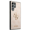 Guess 4G Big Metal Logo - Etui Samsung Galaxy S22 Ultra (różowy)