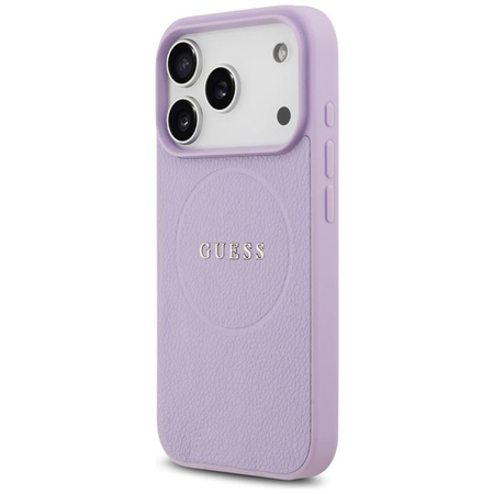 ETUI DO IPHONE 17 PRO do MAGSAFE GUESS FIOLETOWE SKÓRZANE MAGNETYCZNE