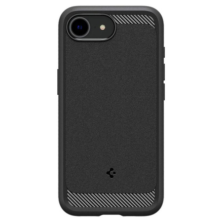 Spigen Rugged Armor MagSafe - tok iPhone 16e készülékhez (matt fekete)