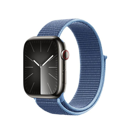 Crong Nylon - Sportszíj Apple Watch 38/40/41/42 mm-hez (Óceánkék)