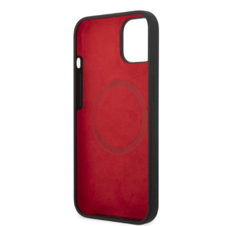 Coque Ferrari Silicone Metal Logo MagSafe - iPhone 14 Plus Case (noir)