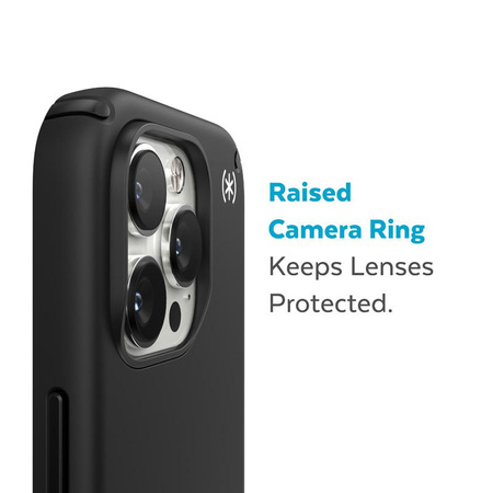 Speck Presidio2 Pro - Antibakterielles Gehäuse für iPhone 14 Pro Max (Schwarz / Schwarz / Weiß)