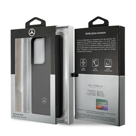 Mercedes Leder Urban Line - Samsung Galaxy S21 Ultra Tasche (schwarz)